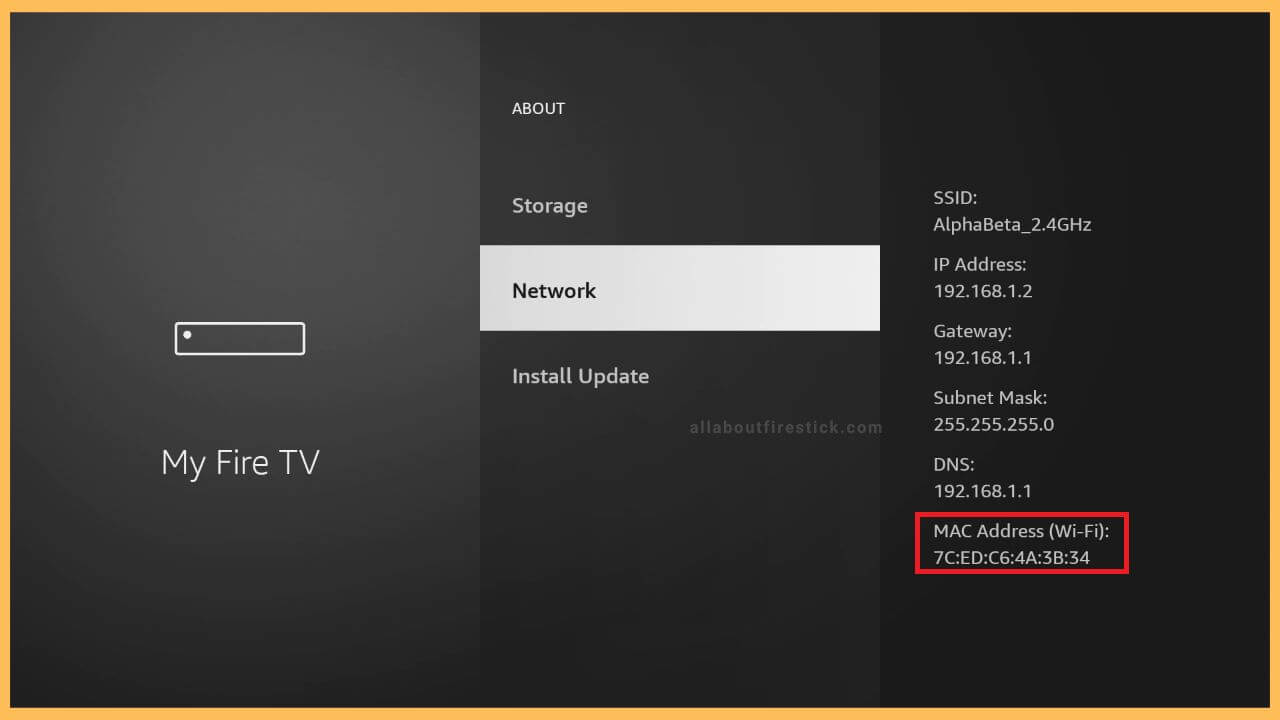 Note Down Mac Address