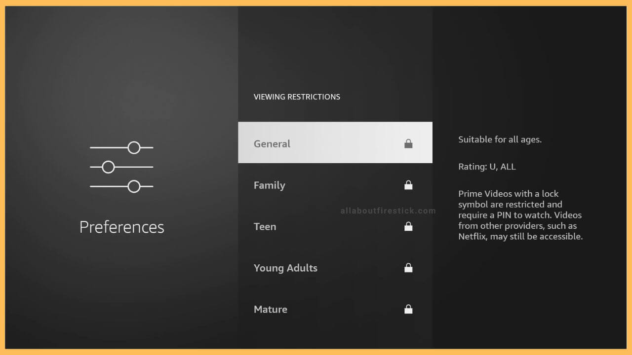 Choose Preferences