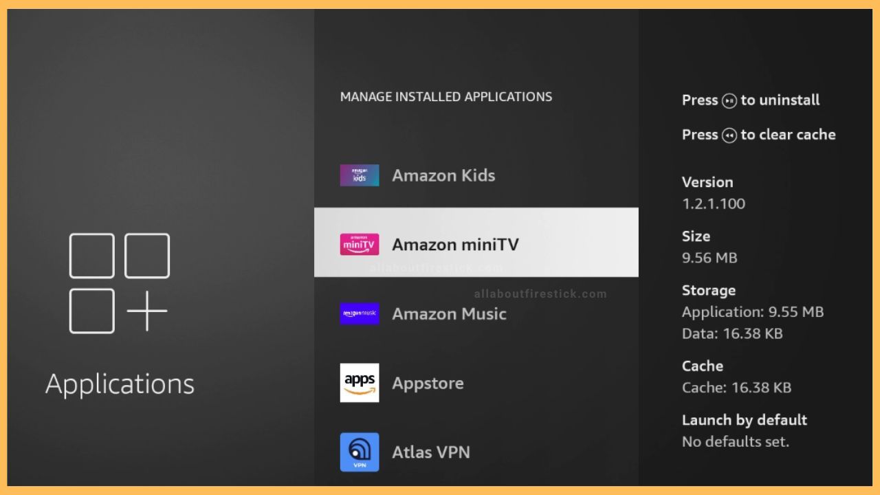 Choose the App You Want to Clear Cache