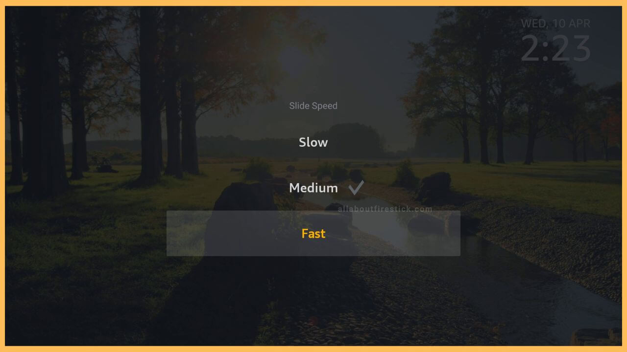 Click Slide Speed