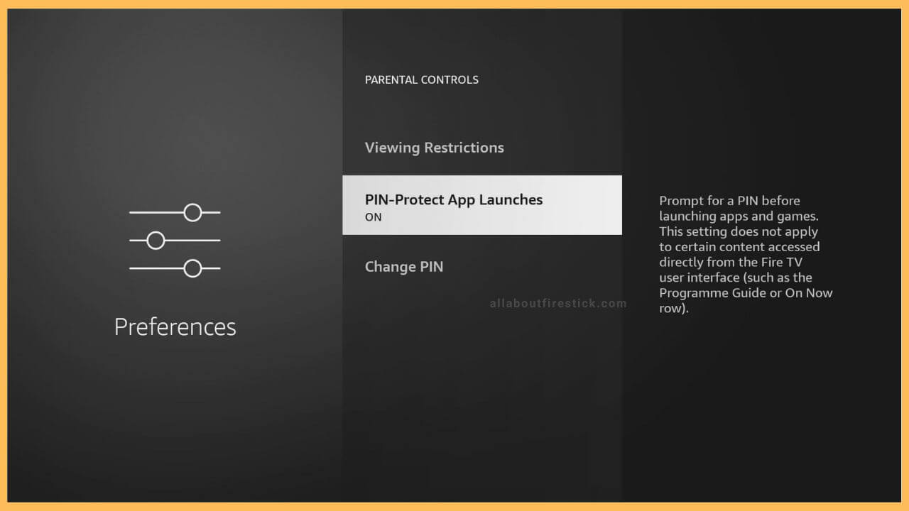 Enable PIN-Protected Launches