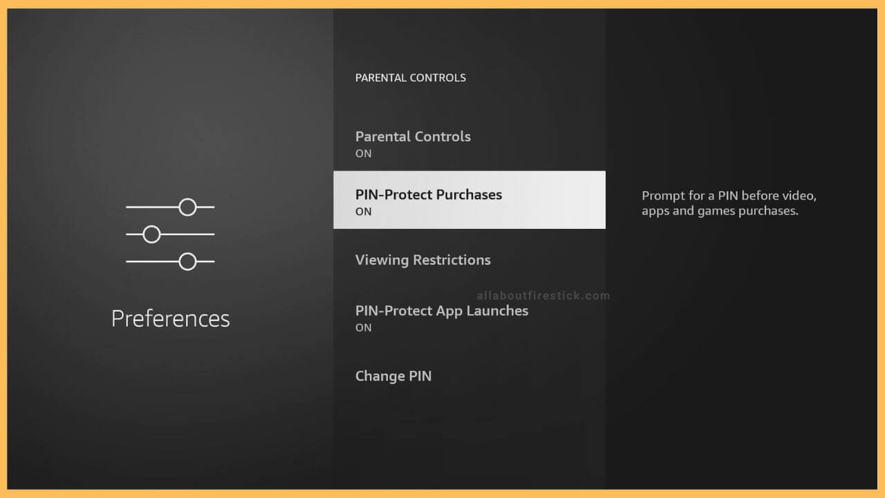 Enable PIN-Protected Purchases