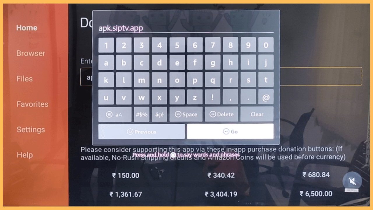 Enter the APK Name and Click Go