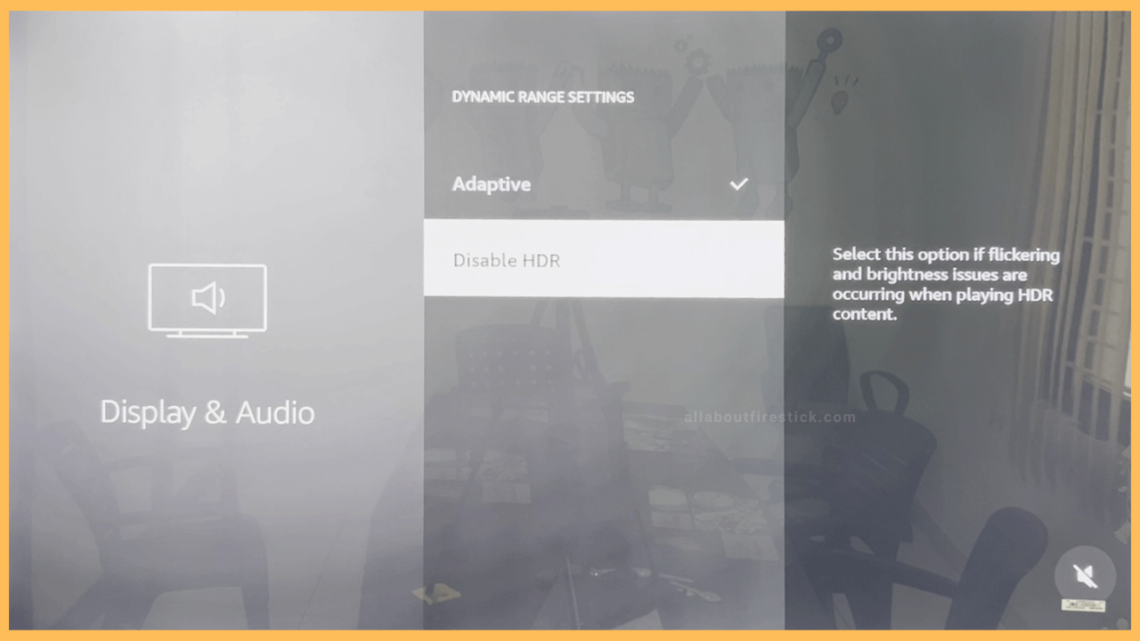 Firestick HDR- Disable HDR