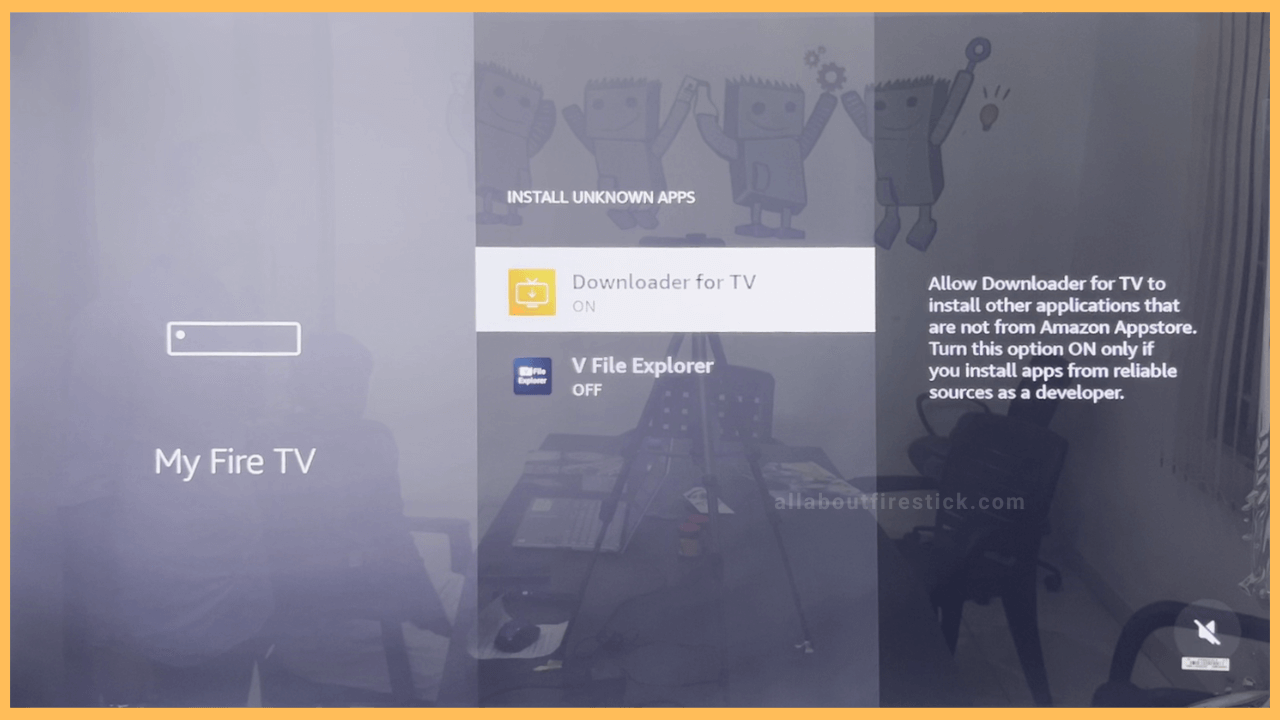 Enable Downloader for TV