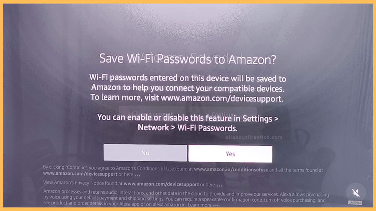How to Setup Firestick-Save Password