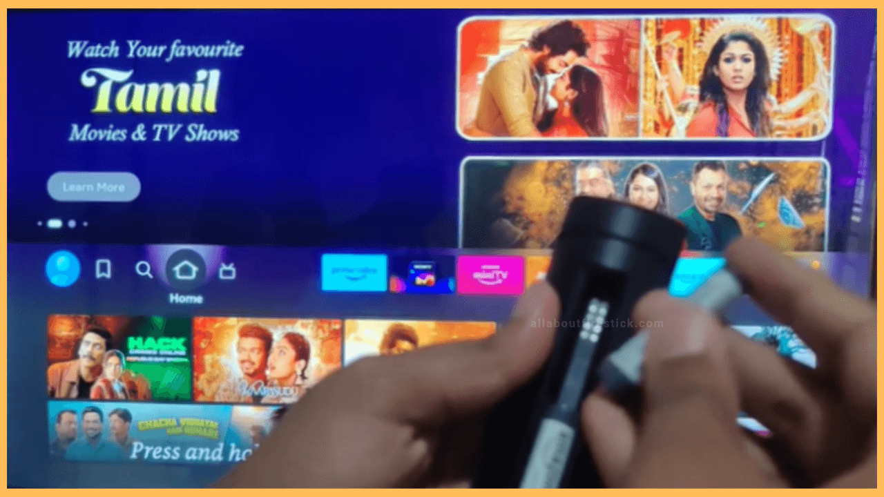 Insert the Batteries to Reset the Firestick Remote