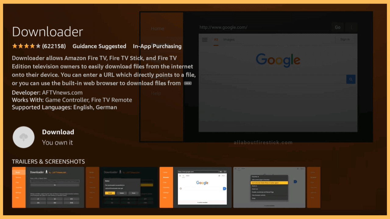 Install the Downloader