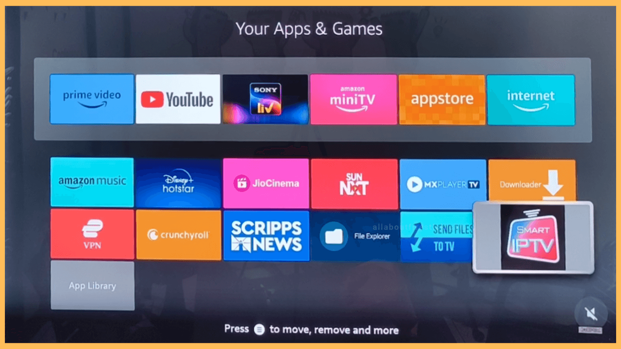 Launch the Smart IPTV App