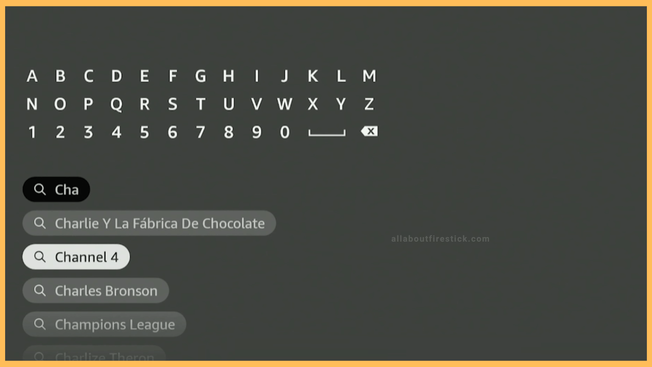 Search for Channel 4