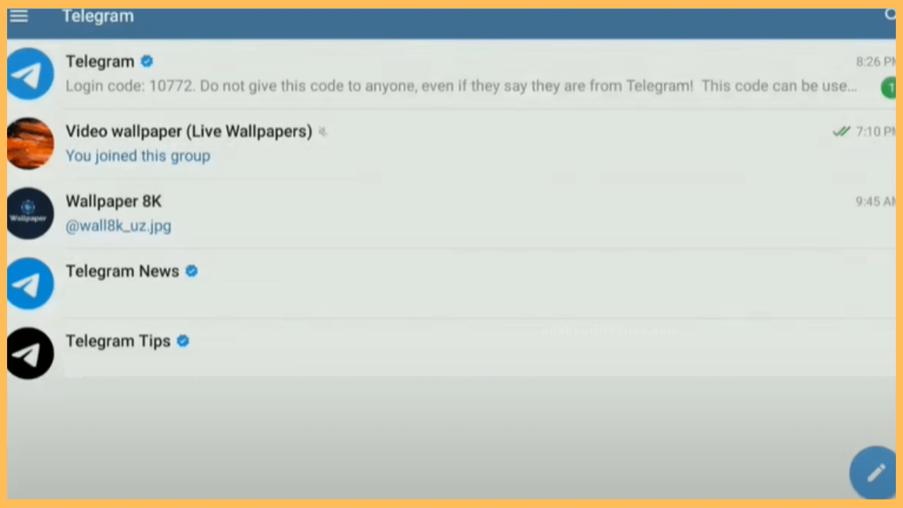 Telegram Interface on Firestick