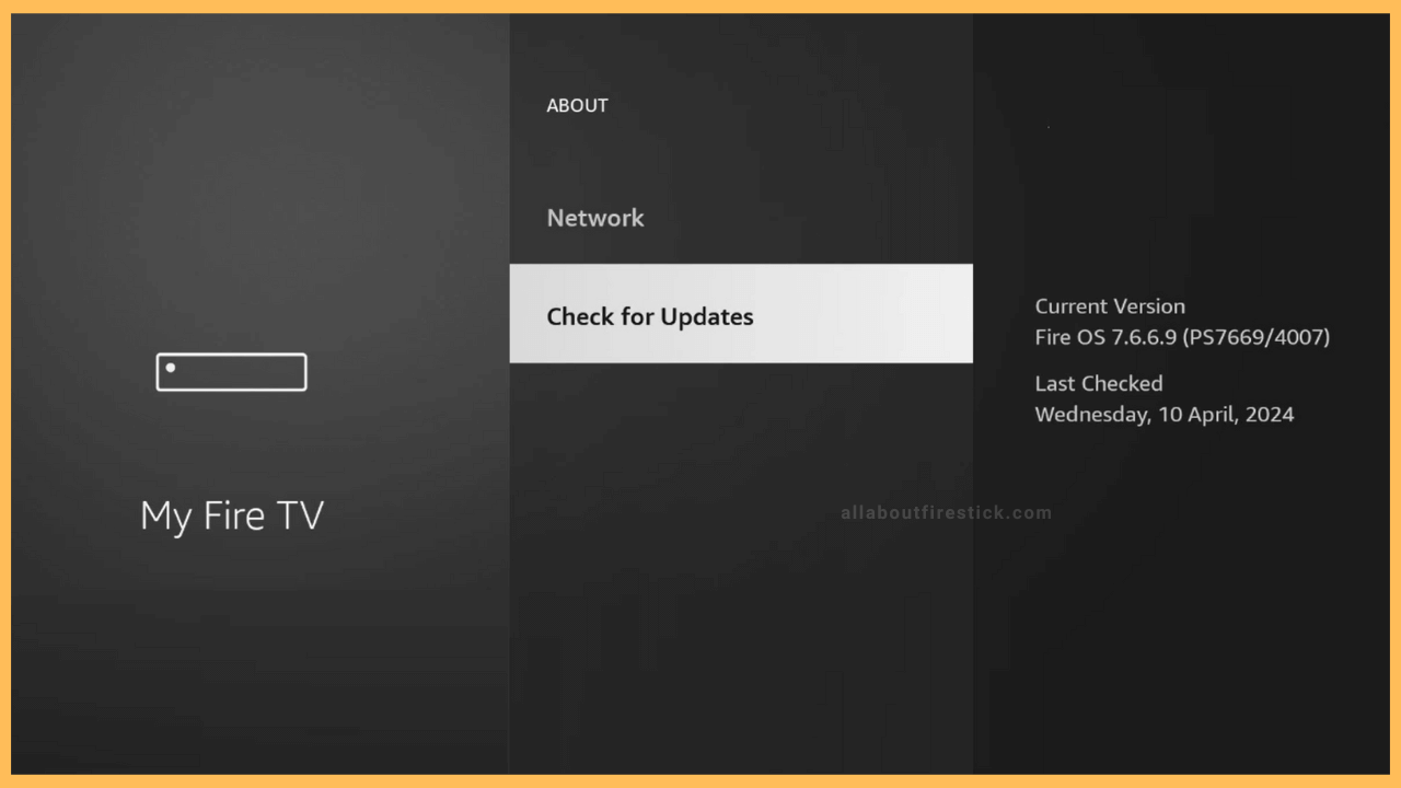 Update Firestick to Fix Firestick Restart Issue
