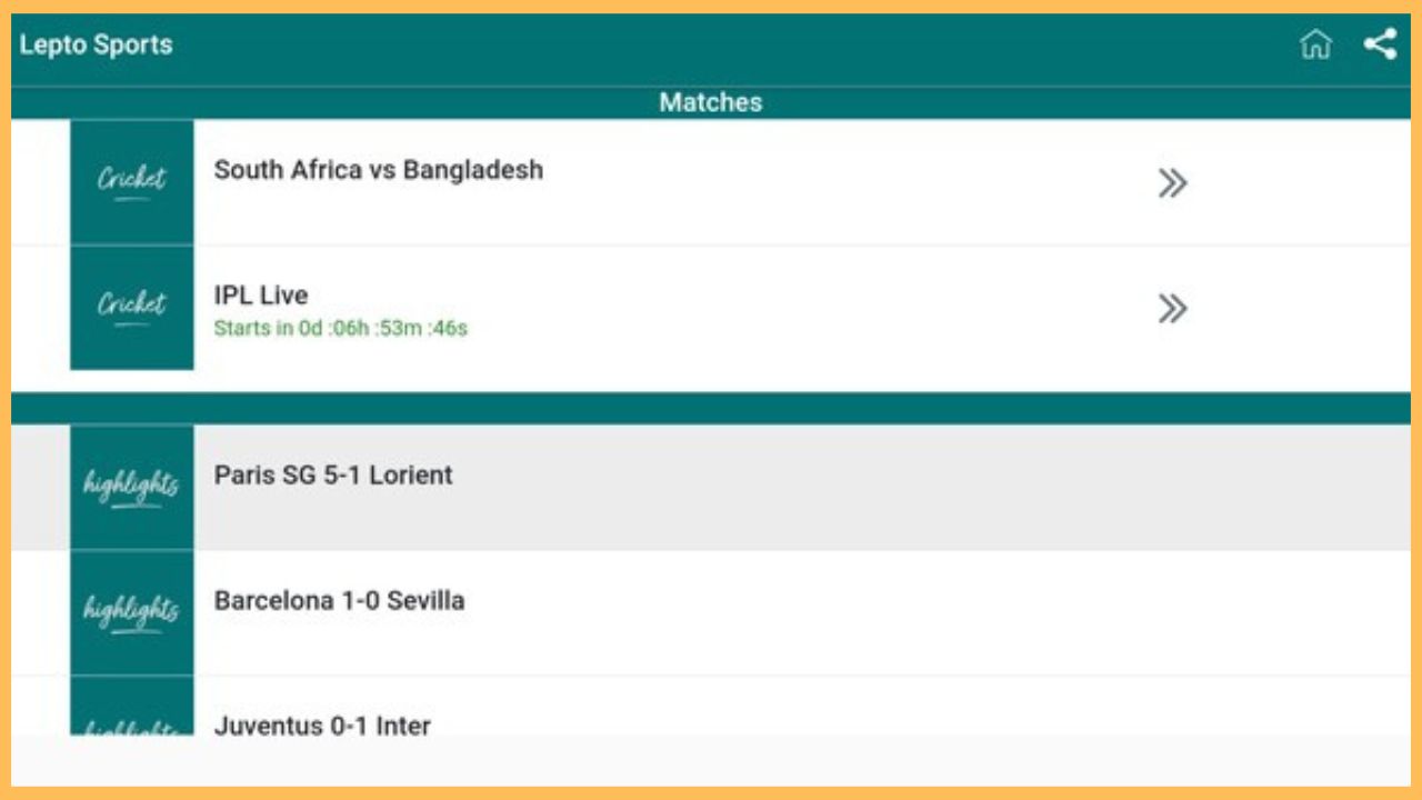 Lepto Sports on Firestick