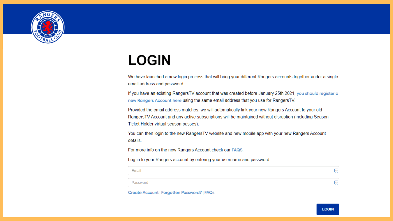Log In Rangers