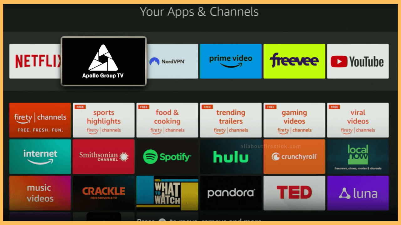 Open the Apollo Group TV App