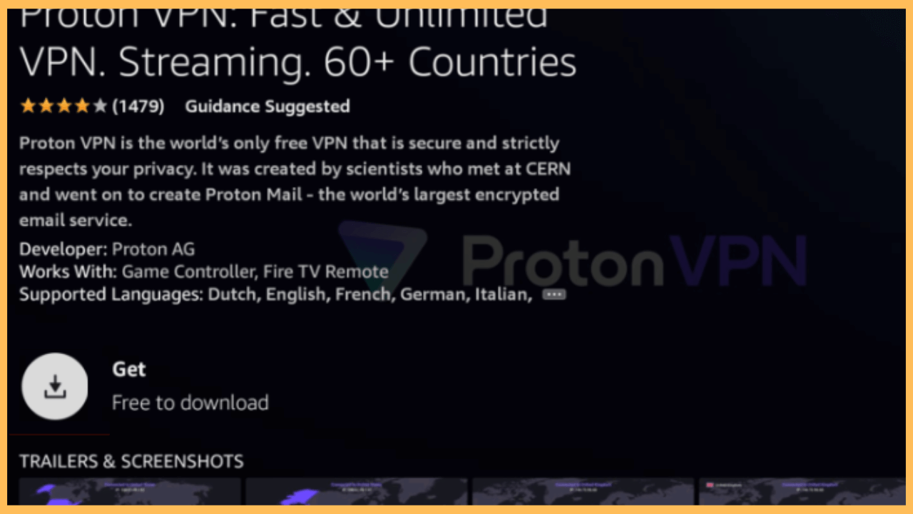 Proton VPN on Firestick-Install app