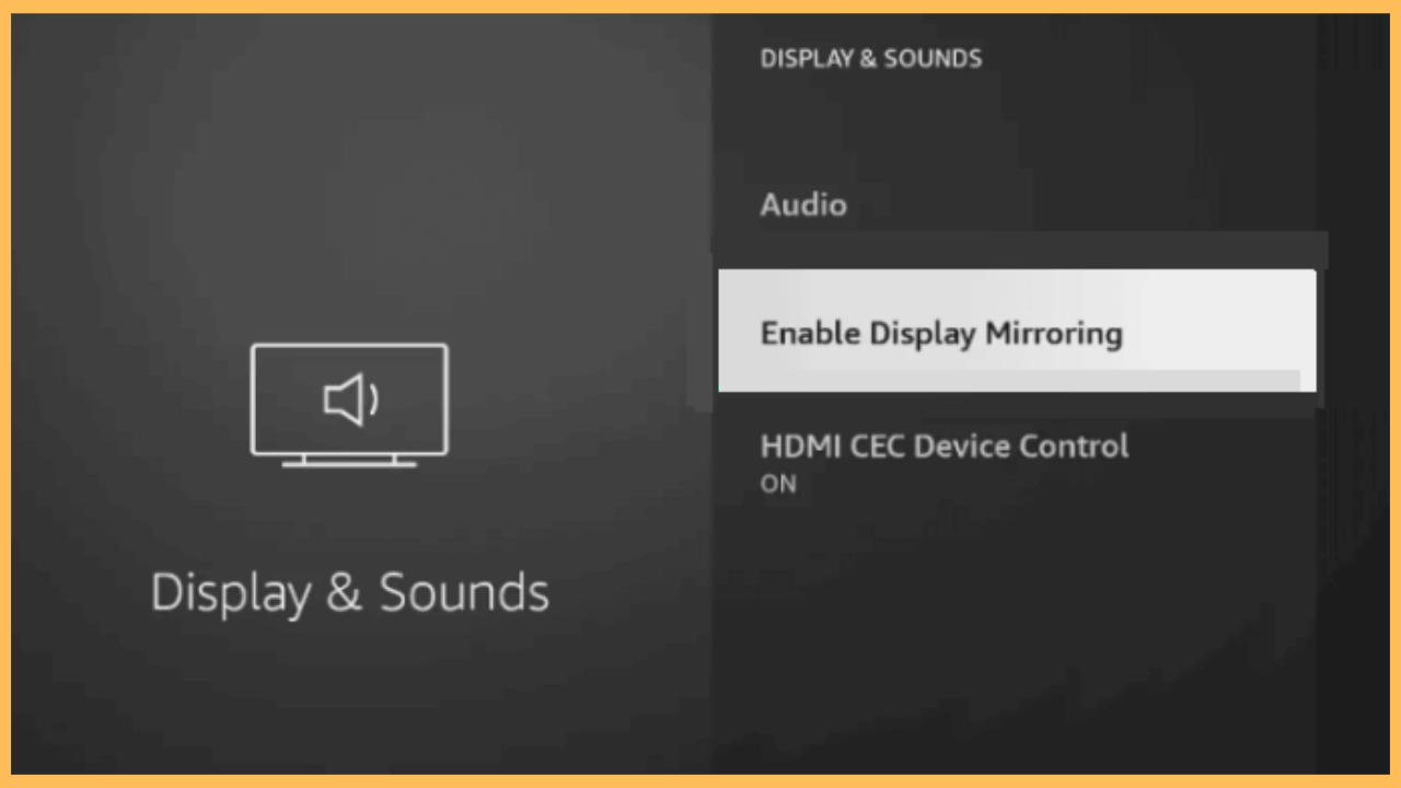 Screen Mirroring Settings