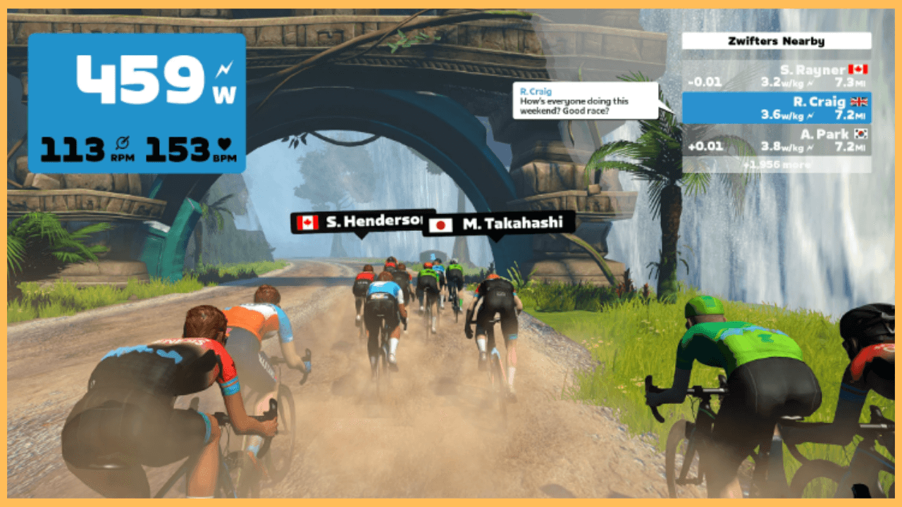 Zwift on Firestick-Zwift app on TV