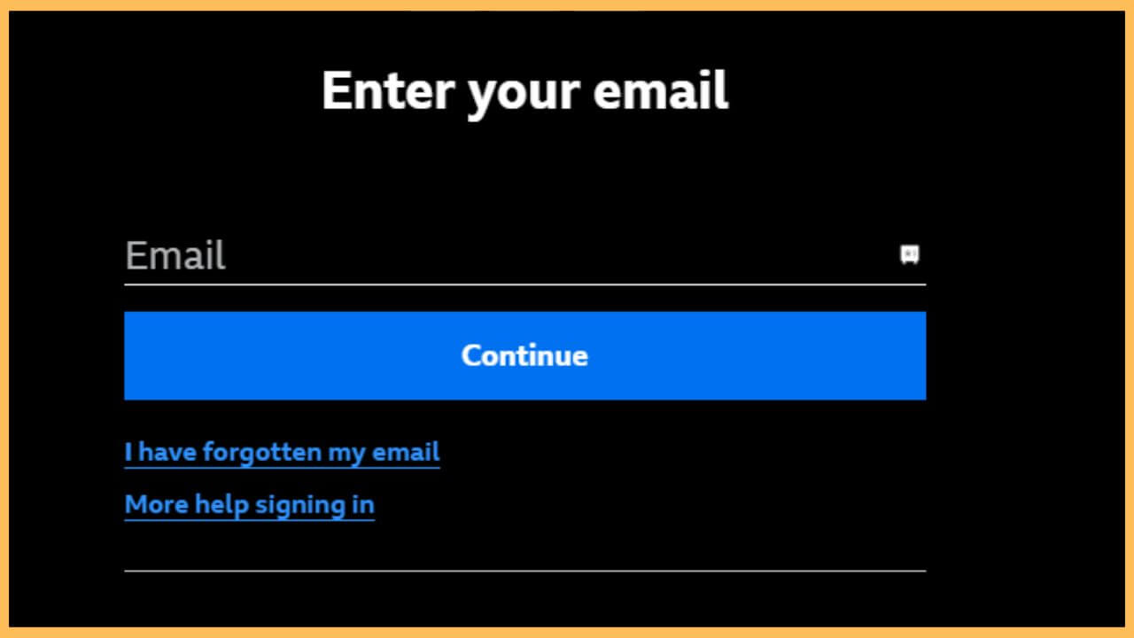 Click Continue on BBC iPlayer app