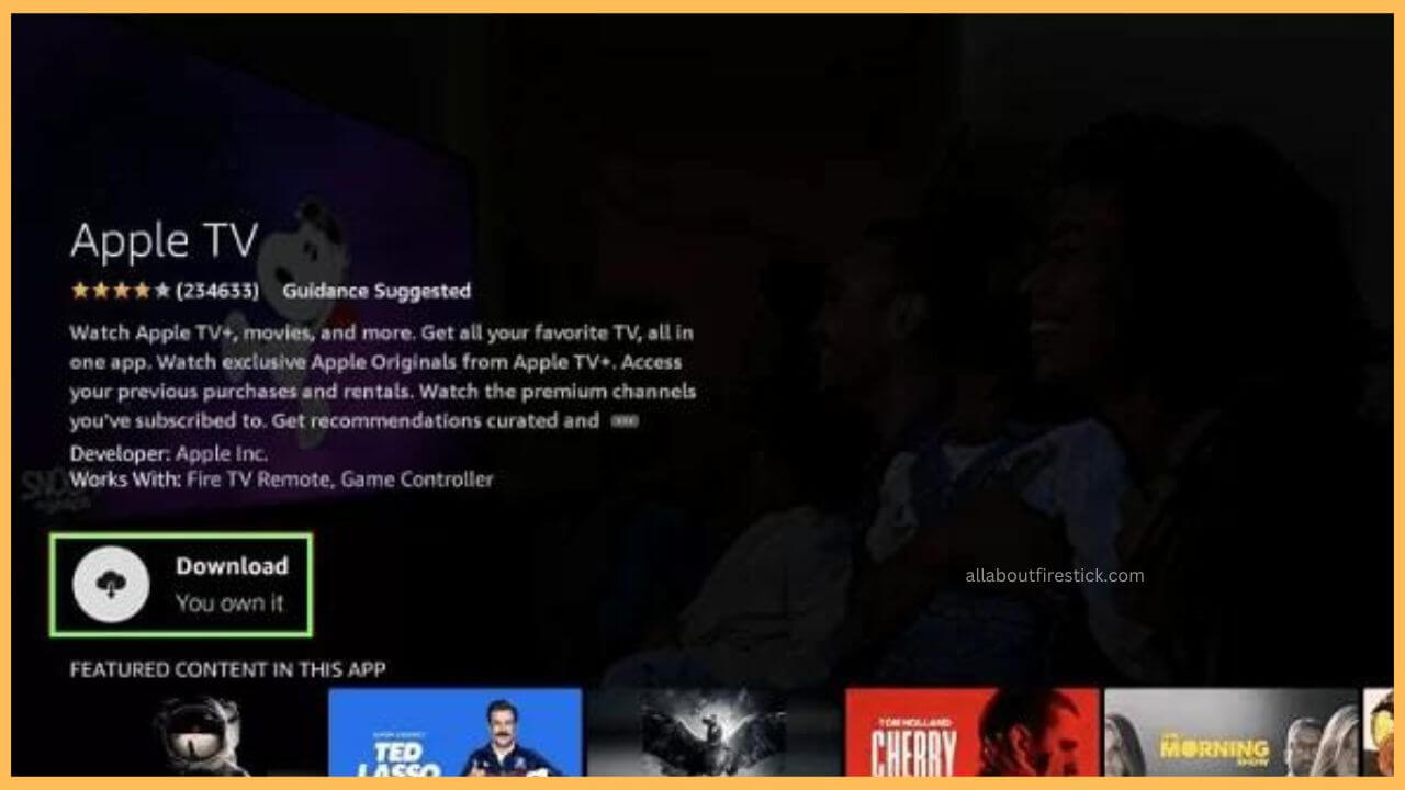 Click Download to get Apple TV app