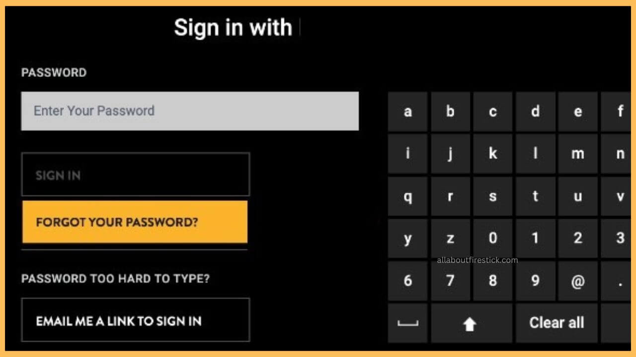 Input Password on SBS On Demand