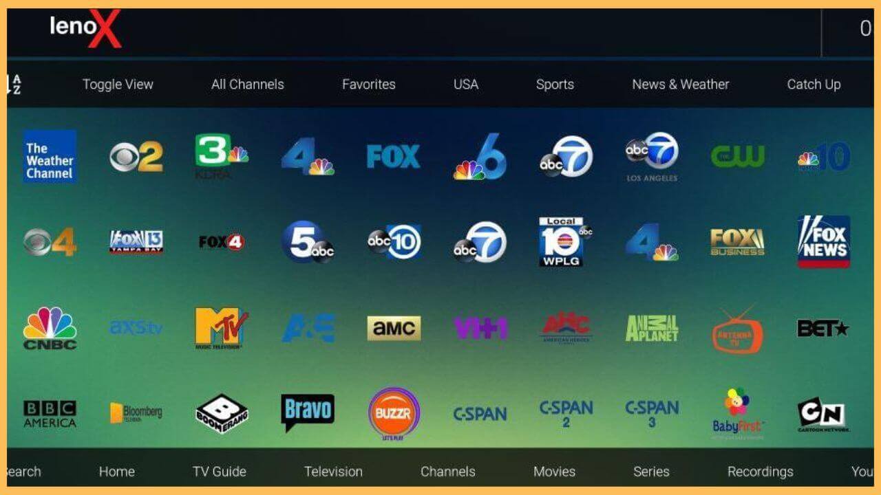 Lenox Media Player on Firestick