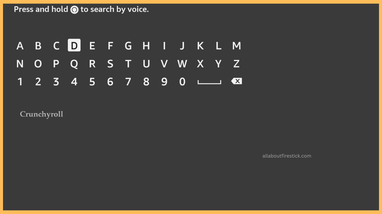 Search for Crunchyroll App