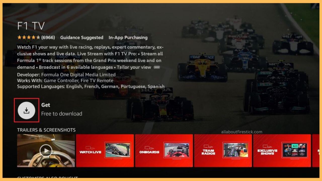 Click Get to Download F1