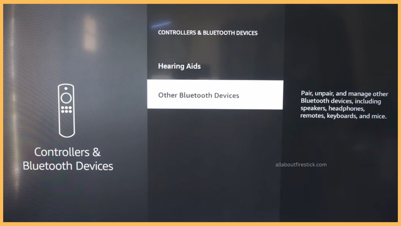 Select Other Bluetooth Devices to Connect Keyboard