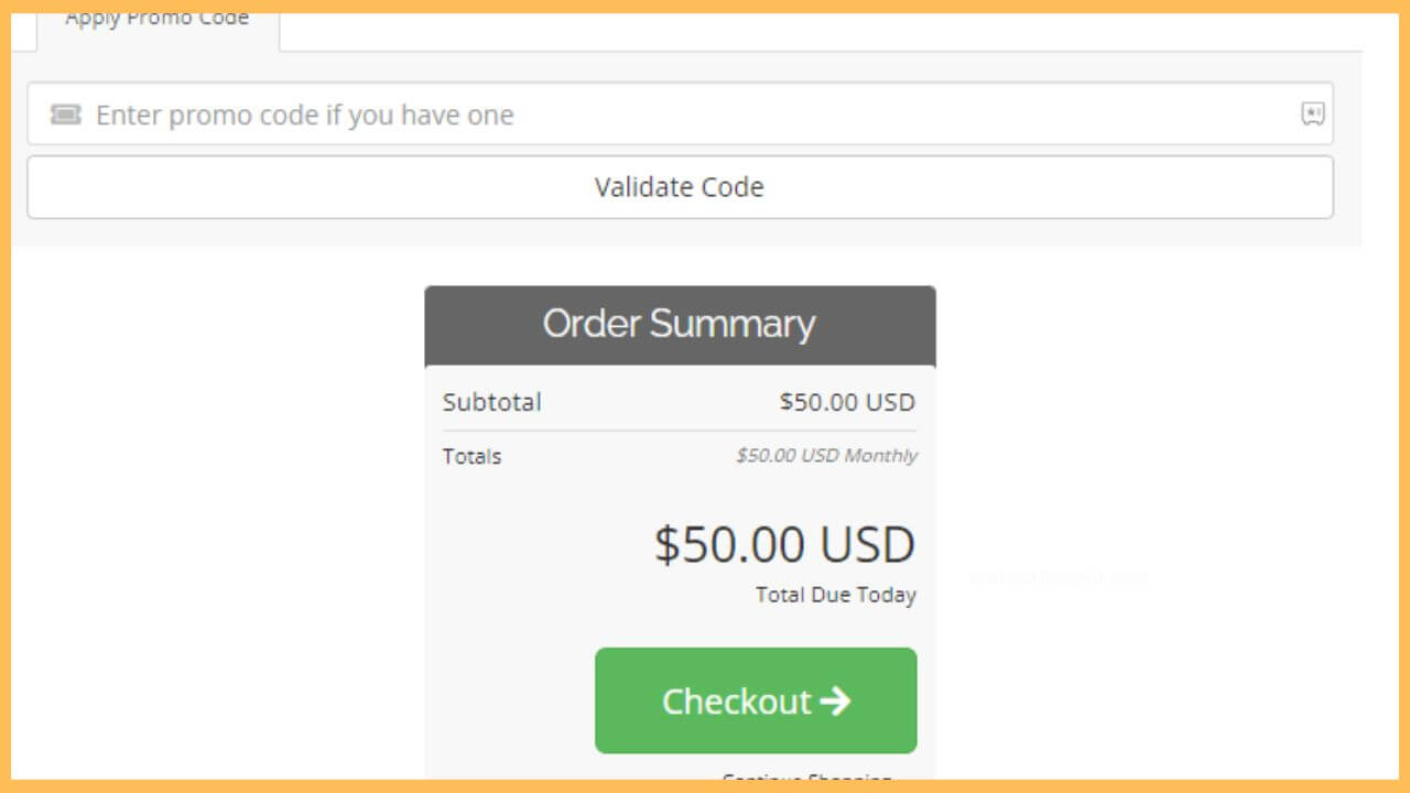 Select the Checkout option