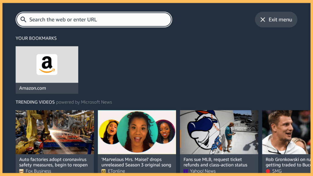 Silk browser on Firestick