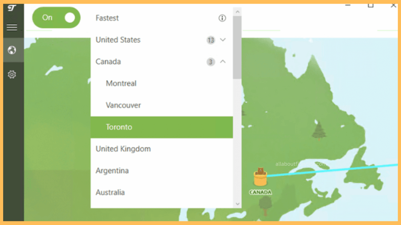 TunnelBear VPN Firestick-Connect to VPN