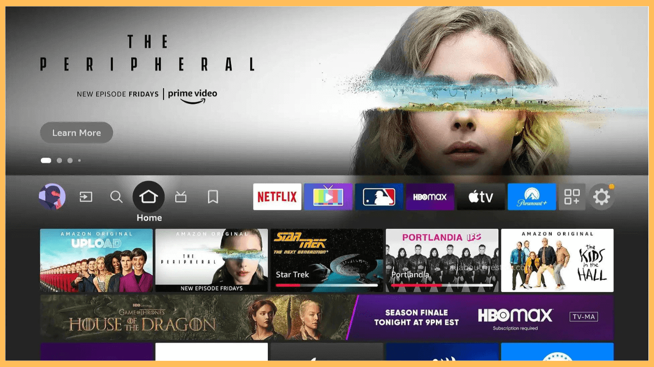 Firestick home screen