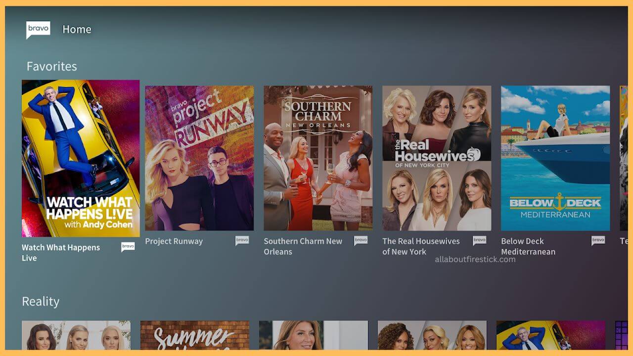 Bravo on Fire TV