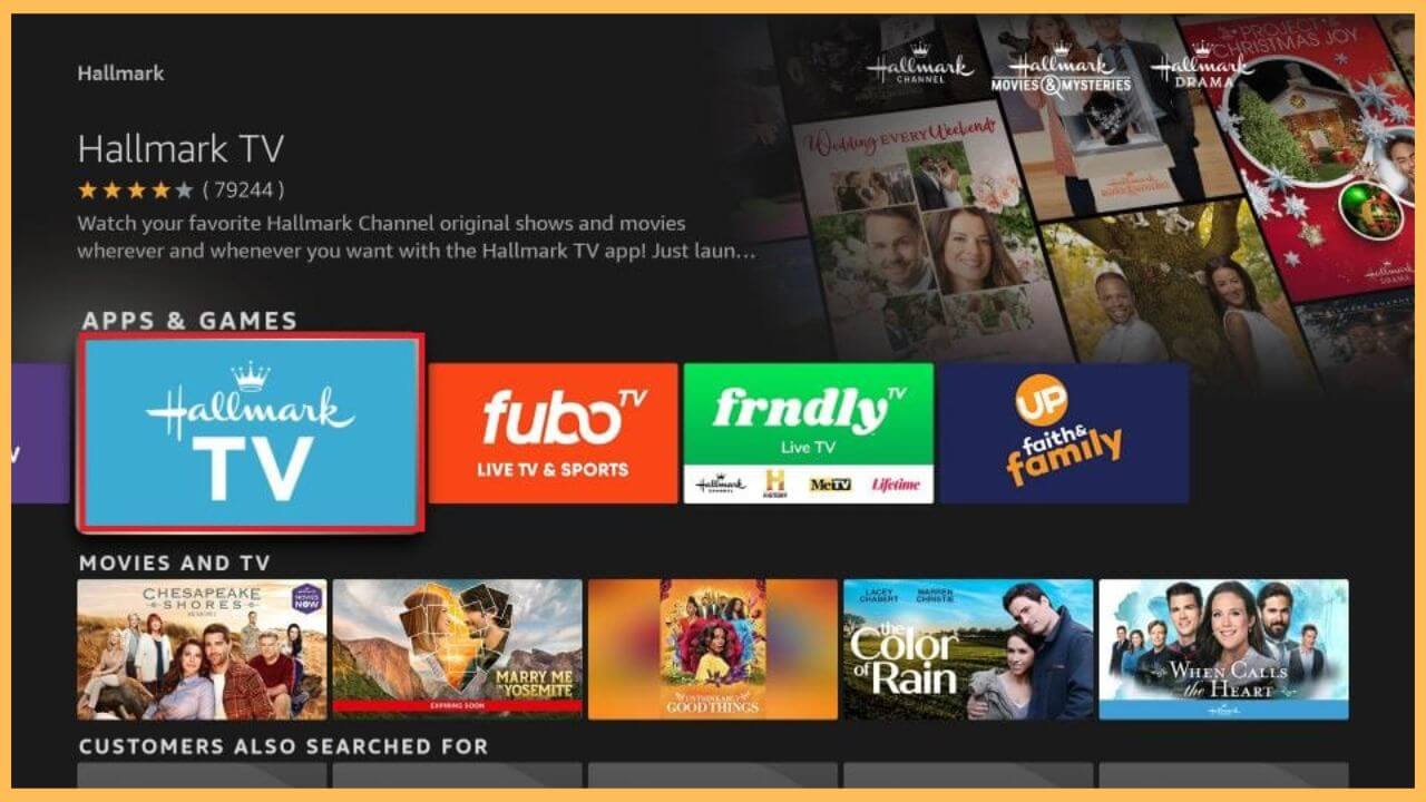 Choose Hallmark TV on Firestick (1)