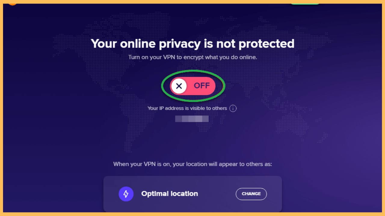 Choose the Power button on Avast VPN (2)