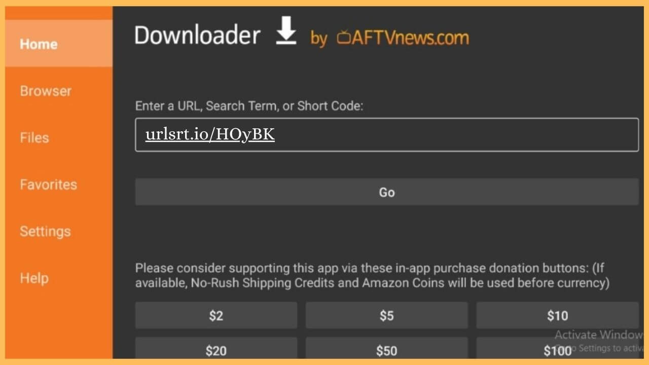 Chrome APK on Firestick