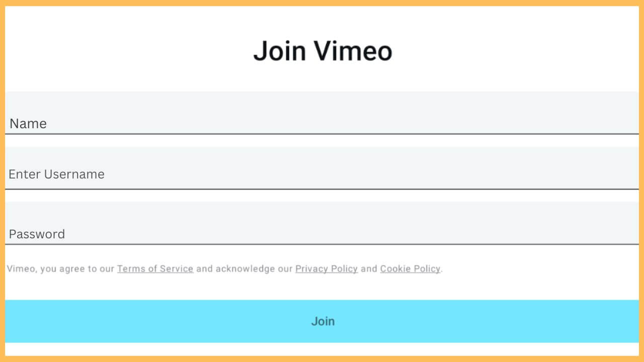 Click Join Vimeo on Firestick