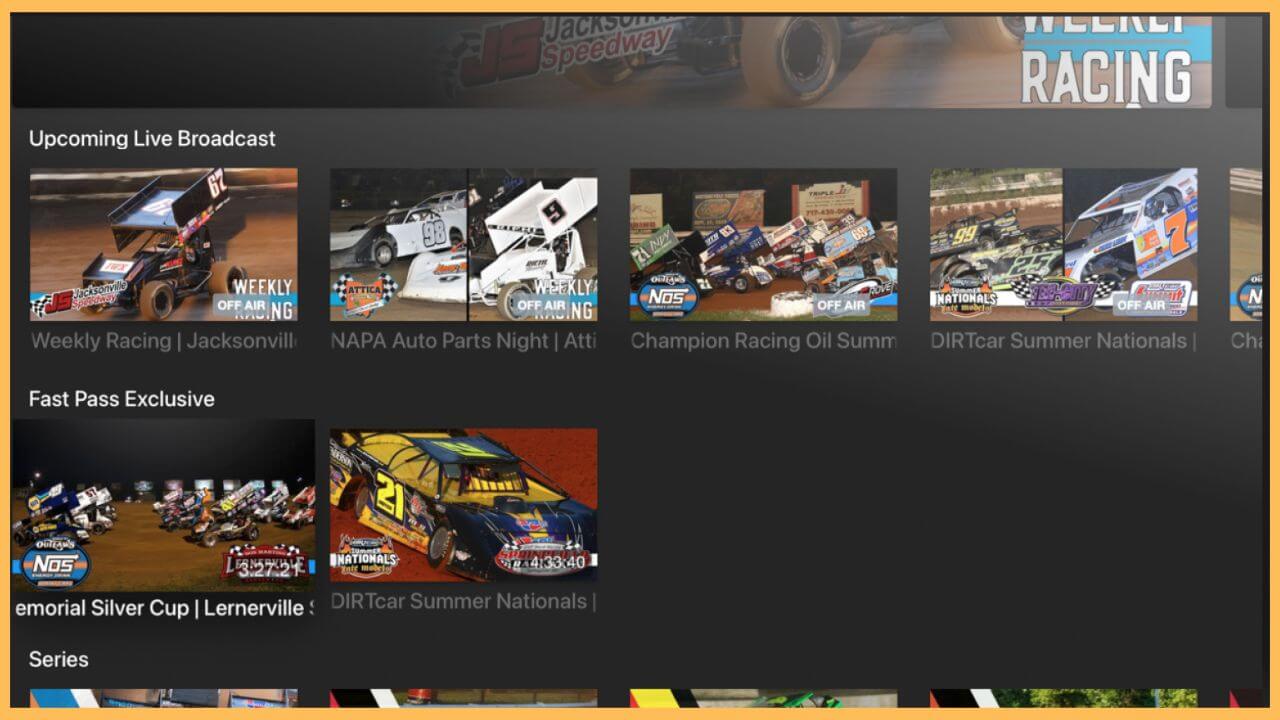 DIRTVision on Firestick