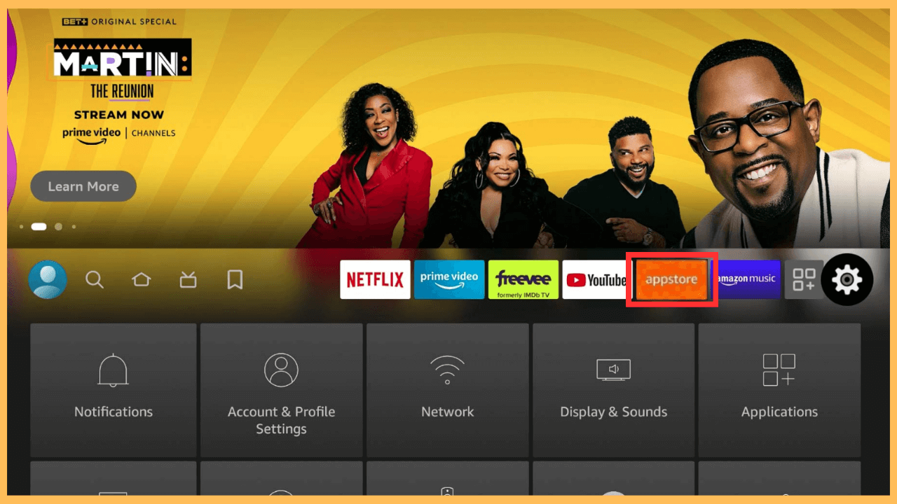 Emby on Firestick - Select App Store