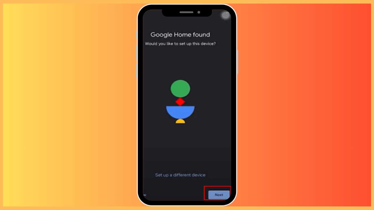Firestick Google Home - Select Next