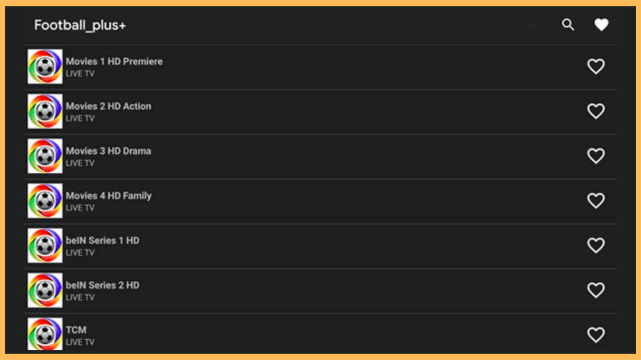 Football Plus on Firestick - Home page