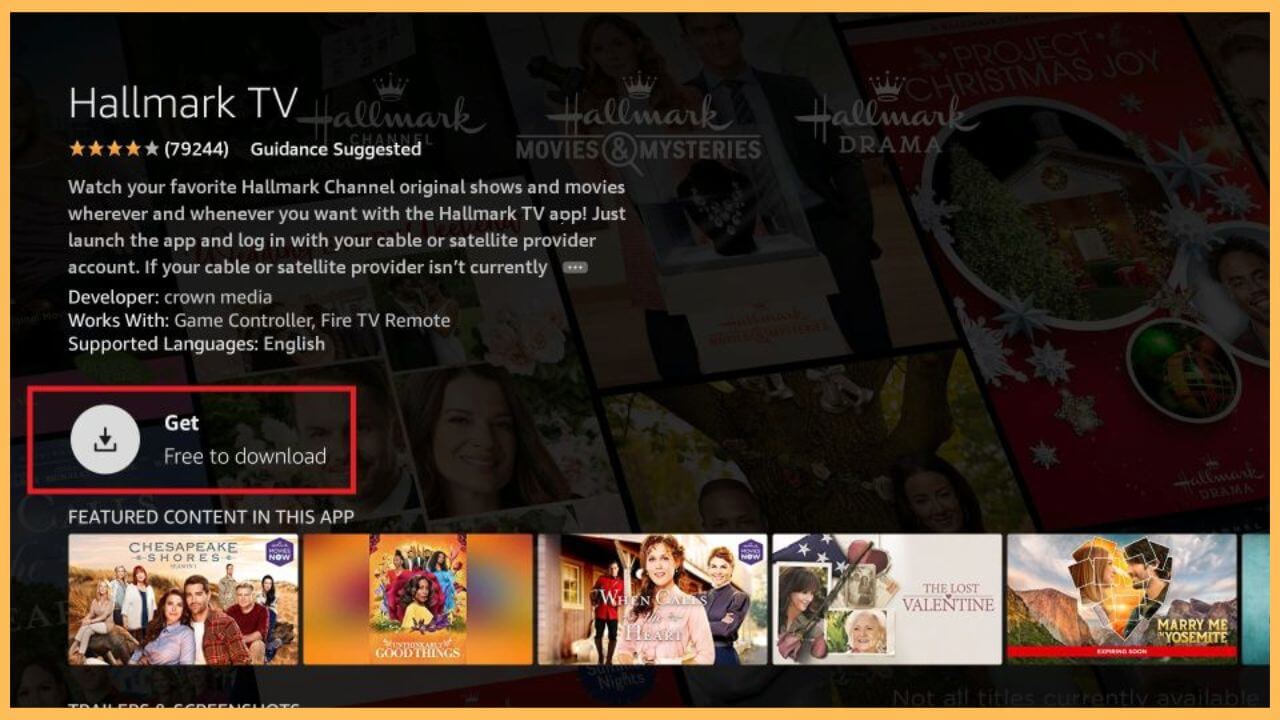 Hit Get to Download Hallmark (2)