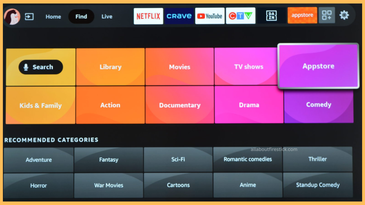 Select the App Store