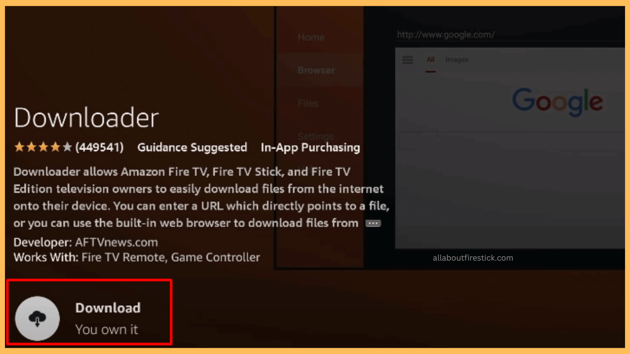 Select the Download option