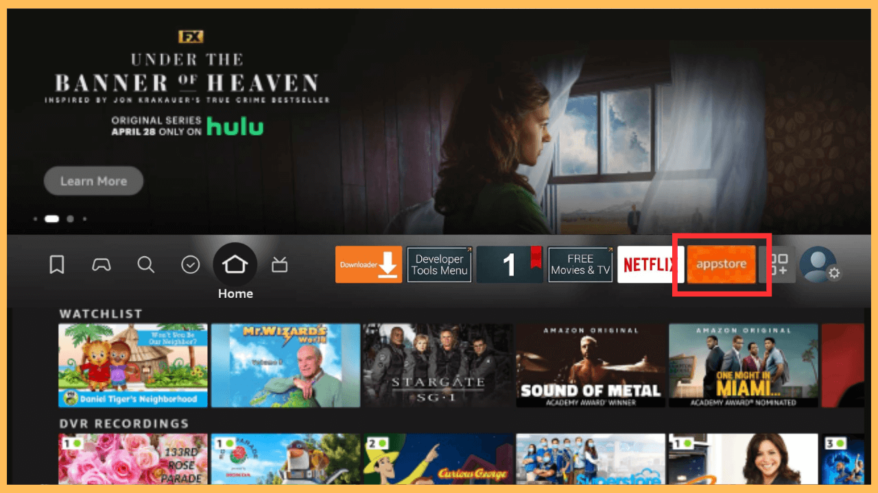 Kocowa on Firestick - Go to App Store