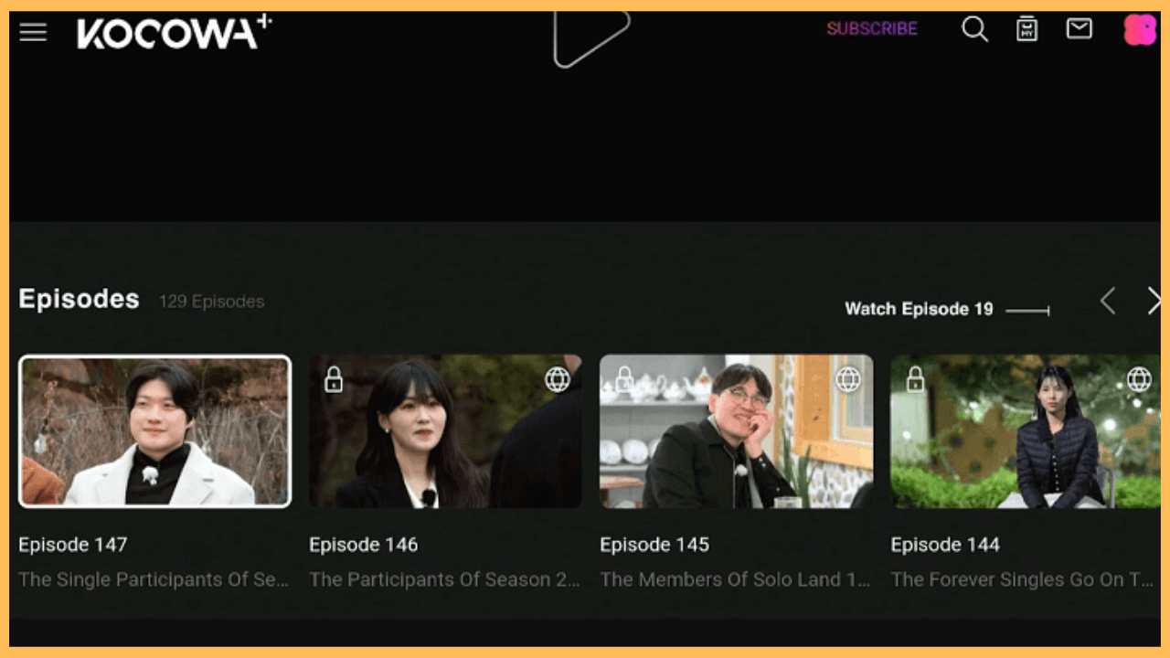 Kocowa on Firestick - Home page