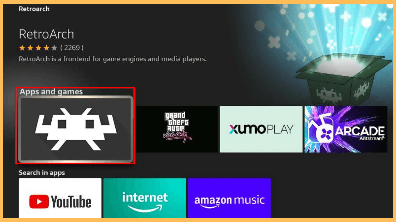 Select from the search results