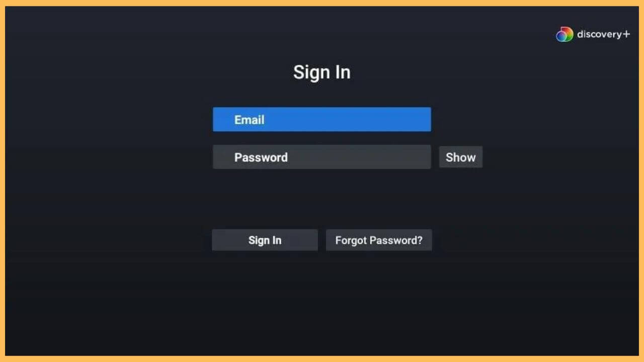 Sign In to Discovery Plus