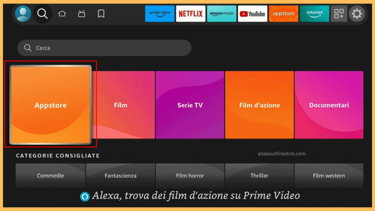 Syfy on Firestick - Select the App Store